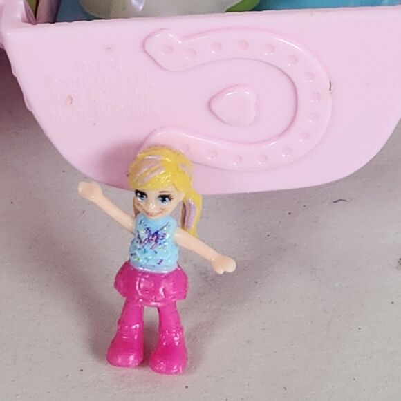 Polly Pocket Pink Unicorn Party Playset pinata carry case pink miniture polly - Picture 8 of 13